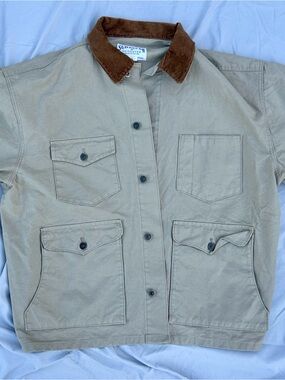 Schaefer Outfitter Canvas Utility Jacket with Brown Corduroy Collar